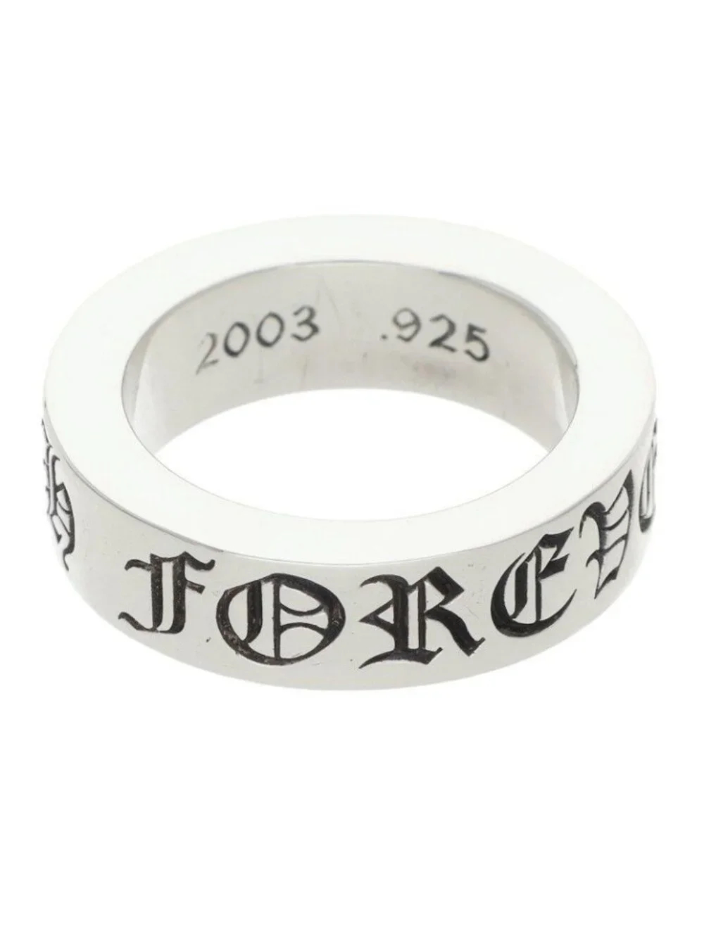 Chrome Hearts Spacer Forever Silver Ring
